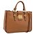 Borsa a mano Miu Miu in pelle 2way marrone oro autentica 202932V D'oro