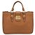 Borsa a mano Miu Miu in pelle 2way marrone oro autentica 202932V D'oro - vista 13