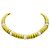 Autre Marque Colar de godrons em ouro de dois tons e diamantes.