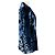 Blazer de terciopelo estampado azul multi Versace con botones Medusa dorados - vista 2