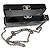 Borsa a pochette Chanel Black / Silver 2017 in Lucite con logo CC e tracolla a catena Nero - vista 7