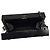 Borsa a pochette Chanel in Lucite nera / crema decorata con camelia e perle con tracolla a catena Nero - vista 7