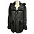 Giacca in pelle Burberry Brit nera foderata in shearling con cappuccio bordato di pelliccia Nero