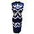 Yigal Azrouel Blue Multi Bajam Daisy Trellis Burn Out Kleid Blau - Ansicht 3