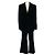 Completo Giacca e Pantaloni in Velluto Nero Akris