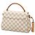 Borsa Satchel Louis Vuitton Damier Azur Croisette Bianca Bianco - vista 2