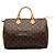 Borsa Boston Louis Vuitton Monogram Speedy 35 Marrone