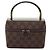 Mini borsa vanity Gucci in tela GG marrone