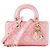 Autre Marque DIOR - Borsa a tracolla Lady D-Joy Dior in pelle iridescente rosa