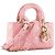 Autre Marque DIOR - Borsa a tracolla Lady D-Joy Dior in pelle iridescente rosa - vista 2