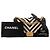 CHANEL - Borsa a tracolla Boy Chanel in tela chevron beige e nera Nero - vista 10