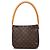 Bolso de hombro Louis Vuitton Monogram Looping MM Marrón Castaño
