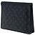 Borsa a Pochette Voyage MM Louis Vuitton Monogram Eclipse Nera Nero - vista 2