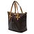 Borsa Satchel Louis Vuitton Monogram Palermo GM Marrone - vista 2