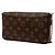Borsa a tracolla Louis Vuitton Monogram Pochette Felicie Marrone - vista 2
