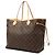 Borsa Tote Louis Vuitton Monogram Neverfull GM Marrone - vista 2