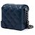 Borsa a tracolla Chanel Mini CC Trunk in pelle di vitello matelassé blu - vista 2
