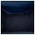 Borsa a tracolla Chanel Mini CC Trunk in pelle di vitello matelassé blu - vista 4
