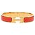 Pulsera Clic H PM estrecha de esmalte rojo Hermès Roja