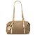Beige Prada Canvas Canapa Logo Schultertasche