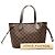 Borsa Tote Louis Vuitton Damier Ebene Neverfull PM Marrone - vista 7