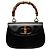 Bamboo Borsa Satchel Night Gucci in pelle di vitello nera con bambù Nero