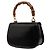 Bamboo Borsa Satchel Night Gucci in pelle di vitello nera con bambù Nero - vista 2