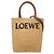 LOEWE Raffia Standard A5 Satchel Beige