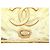 Spilla logo Chanel placcata in oro e pelle D'oro - vista 6