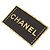 Spilla logo Chanel placcata in oro e pelle D'oro - vista 8