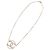 Collana con pendente rotondo Chanel CC placcato oro e strass D'oro