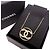 Collana con pendente rotondo Chanel CC placcato oro e strass D'oro - vista 12