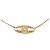 Collana con pendente rotondo Chanel CC placcato oro e strass D'oro - vista 6