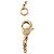 Collana con pendente rotondo Chanel CC placcato oro e strass D'oro - vista 8