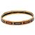 Bracelet jonc en émail imprimé Black Hermès Narrow Belt 62 Noir - vue 4