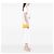 Borsa a tracolla Chanel CC Quilted Lambskin Wallet on Chain Gialla Giallo - vista 6