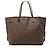 Borsa Tote Louis Vuitton Damier Ebene Neverfull GM Marrone