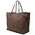 Borsa Tote Louis Vuitton Damier Ebene Neverfull GM Marrone - vista 2