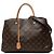 Borsa Satchel Louis Vuitton Monogram Montaigne GM Marrone
