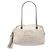 Borsa a tracolla Gucci Soho in pelle bianca con catena e zip Bianco
