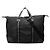 Borsa Duffle Gucci XL GG in nylon nero con banda Web