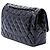 Borsa a tracolla Chanel Jumbo Classic Double Flap in vernice nera Nero - vista 2