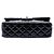 Borsa a tracolla Chanel Jumbo Classic Double Flap in vernice nera Nero - vista 3