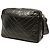 Borsa a tracolla Chanel CC Chevron in pelle d'agnello nera con nappina Nero - vista 2