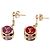 Louis Vuitton vergoldete Emaille Gamble Dice Drop Stecker-Ohrringe Golden