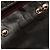 Borsa a tracolla Chanel Small Chevron in pelle d'agnello con patta a busta nera Nero - vista 6