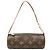 Borsa a mano Louis Vuitton Monogram Papillon Pochette Marrone