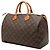 Borsa Boston Louis Vuitton Monogram Speedy 35 Marrone - vista 2