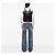Zaino Gucci Canvas Techno Web con patta nero - vista 6