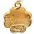 Collana con pendente a trifoglio Chanel CC placcata in oro e resina dorata D'oro - vista 4